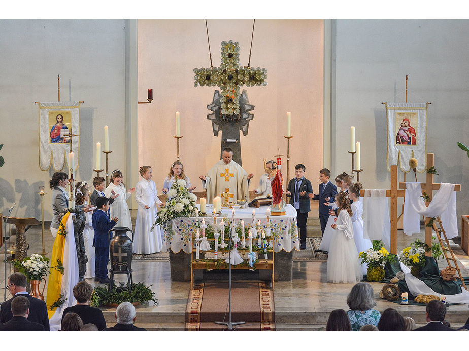 Feier der 1. Heiligen Kommunion in Sankt Maria (Foto: Michael Bohl)